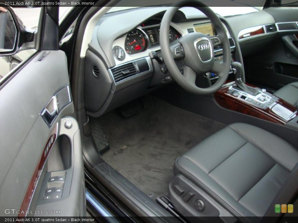 Black Interior Prime Interior for the 2011 Audi A6 3.0T quattro Sedan #39029339