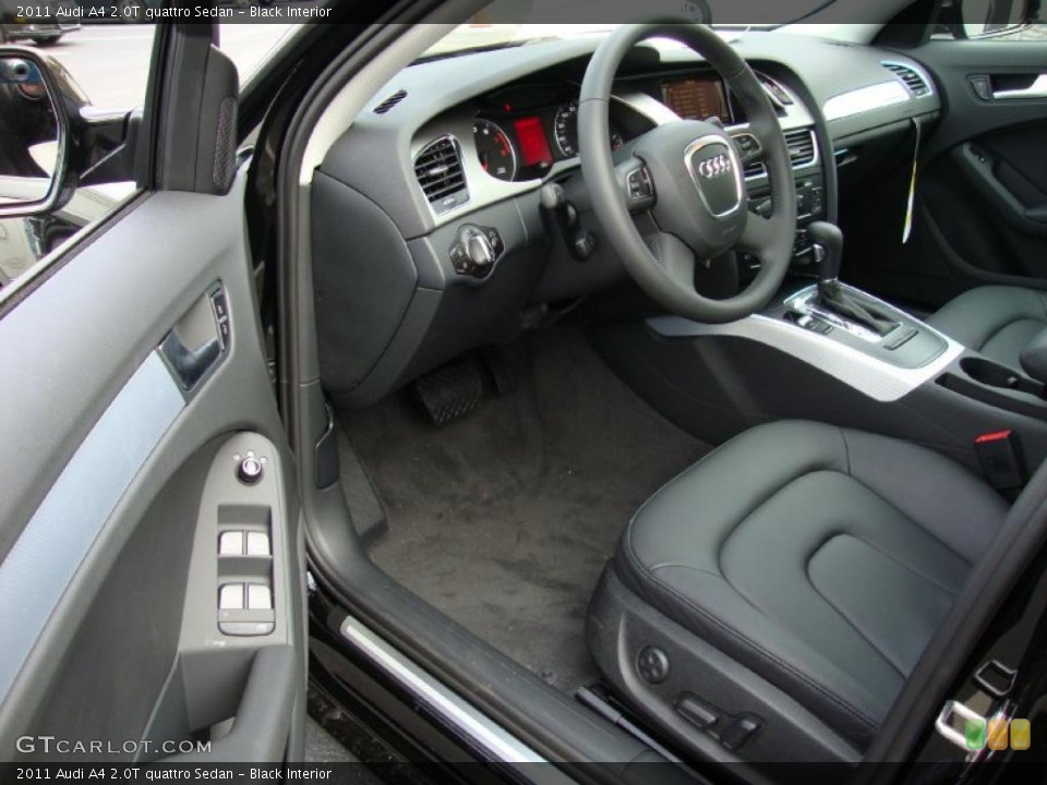 Black Interior Prime Interior for the 2011 Audi A4 2.0T quattro Sedan #39029979
