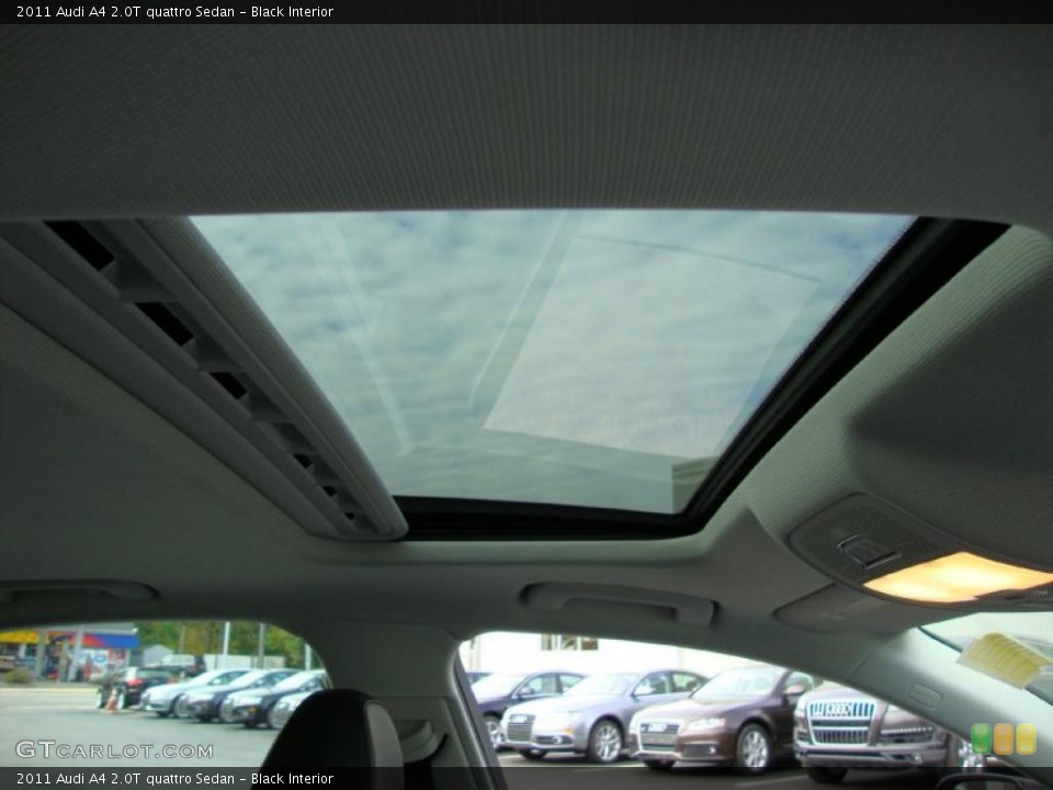 Black Interior Sunroof for the 2011 Audi A4 2.0T quattro Sedan #39030119