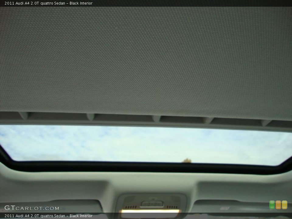 Black Interior Sunroof for the 2011 Audi A4 2.0T quattro Sedan #39030199