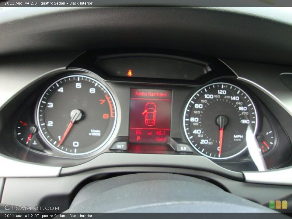 Black Interior Gauges for the 2011 Audi A4 2.0T quattro Sedan #39030375