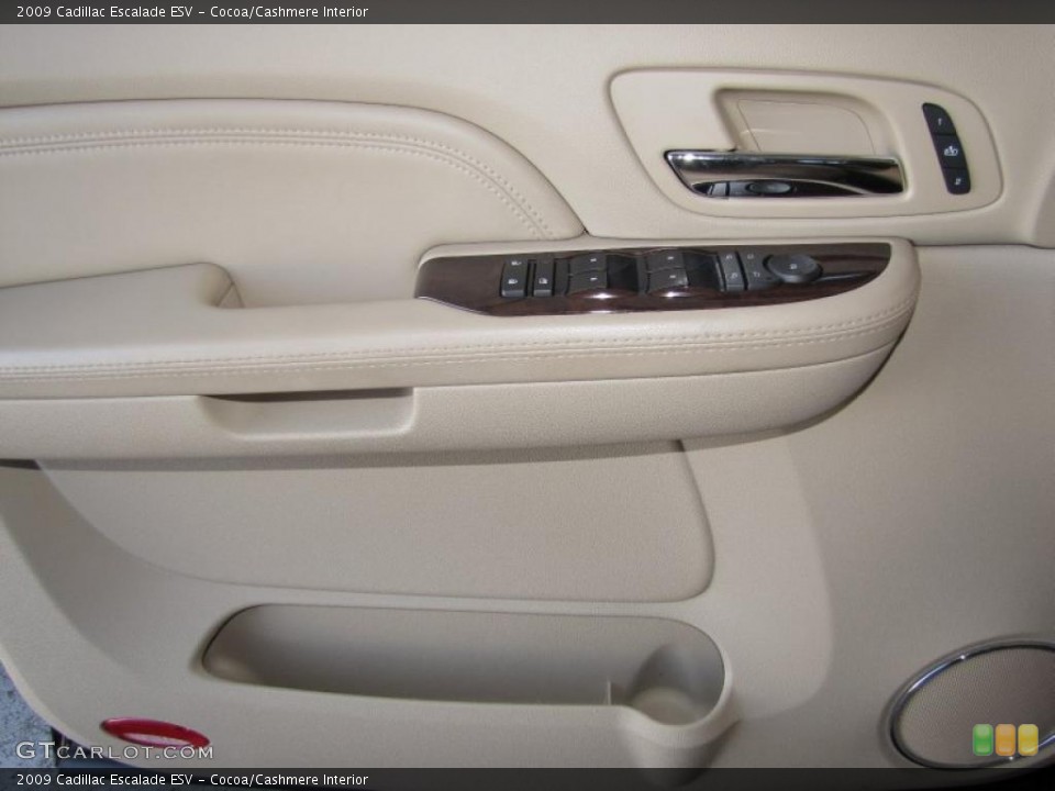 Cocoa/Cashmere Interior Door Panel for the 2009 Cadillac Escalade ESV #39030831