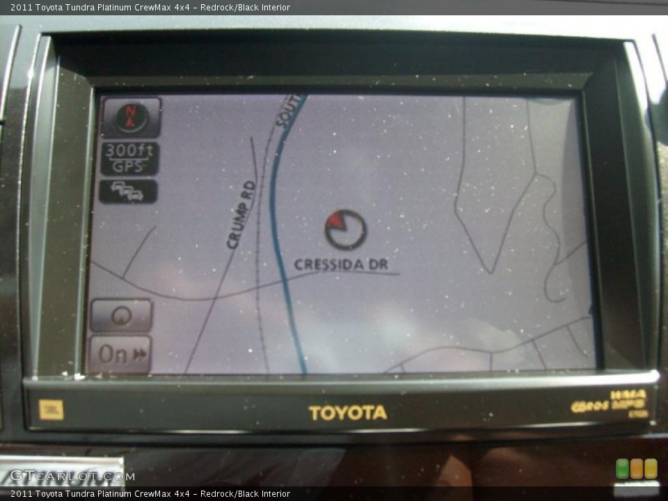 Redrock/Black Interior Navigation for the 2011 Toyota Tundra Platinum CrewMax 4x4 #39031555