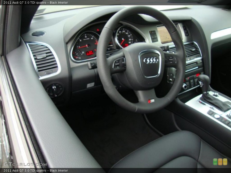 Black Interior Steering Wheel for the 2011 Audi Q7 3.0 TDI quattro #39031615