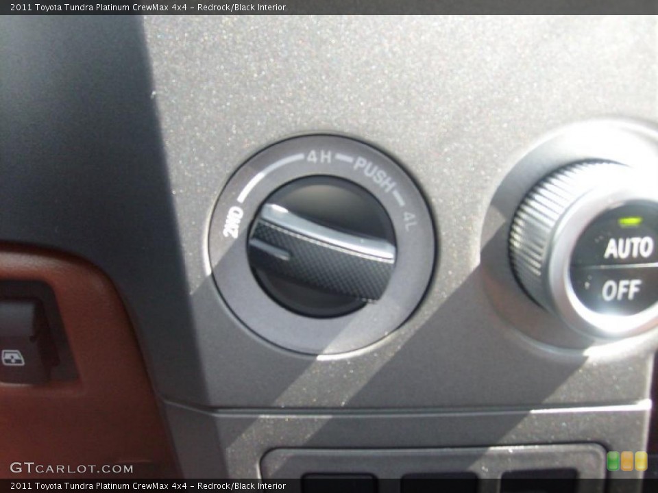Redrock/Black Interior Controls for the 2011 Toyota Tundra Platinum CrewMax 4x4 #39031623