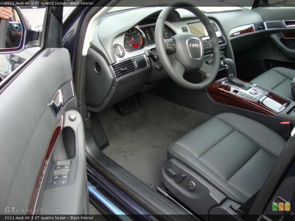 Black Interior Prime Interior for the 2011 Audi A6 3.0T quattro Sedan #39032164