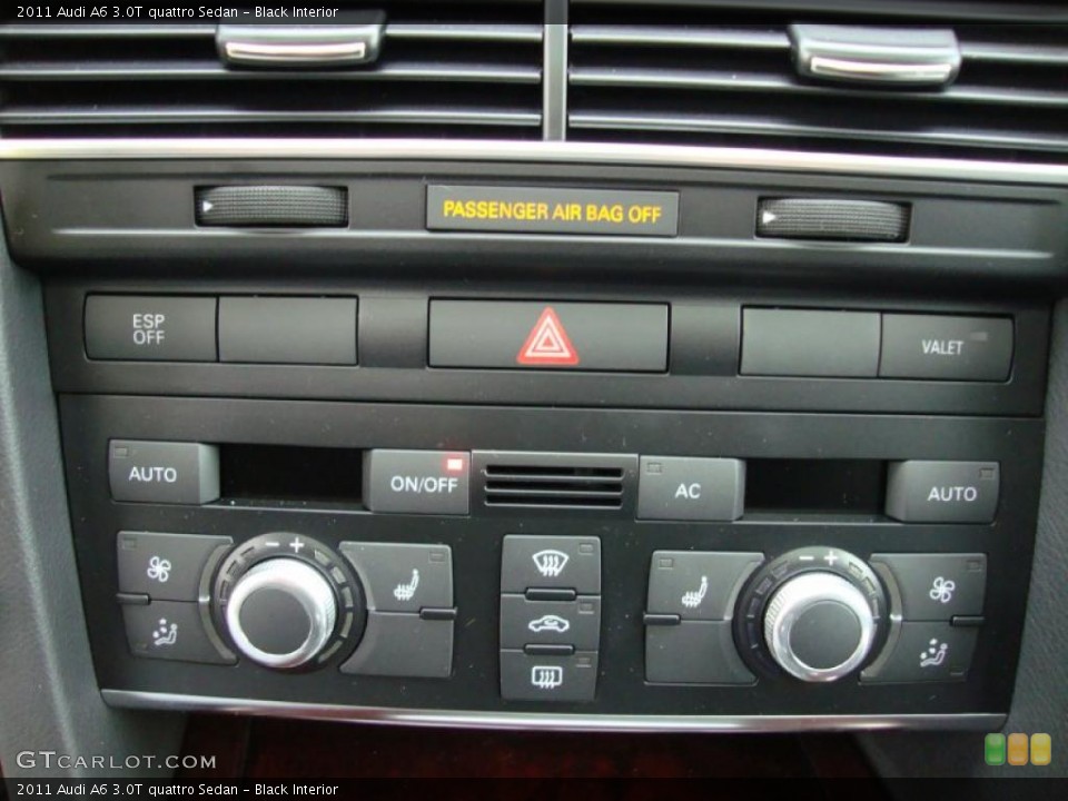 Black Interior Controls for the 2011 Audi A6 3.0T quattro Sedan #39032474