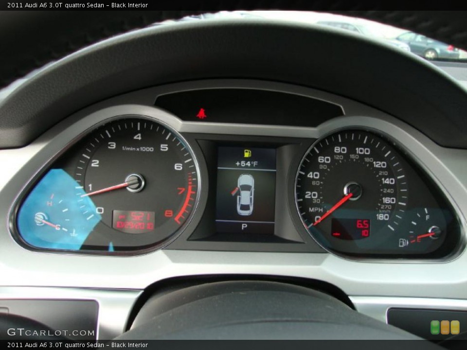 Black Interior Gauges for the 2011 Audi A6 3.0T quattro Sedan #39032538