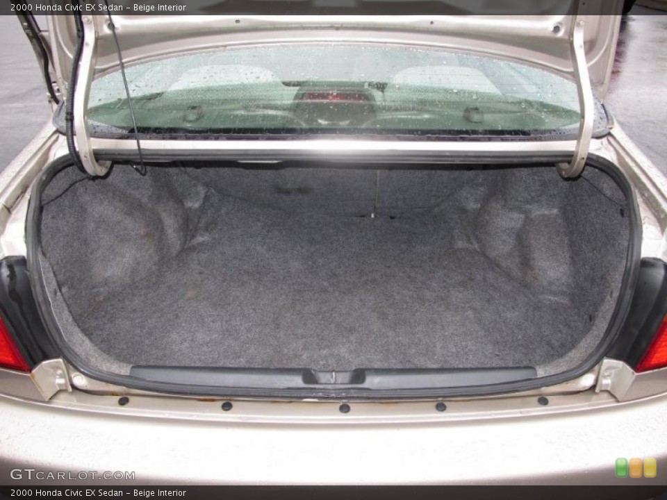 Beige Interior Trunk for the 2000 Honda Civic EX Sedan #39033228