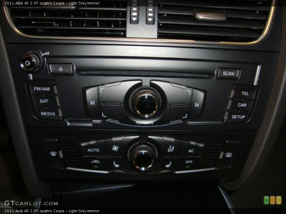 Light Grey Interior Controls for the 2011 Audi A5 2.0T quattro Coupe #39034321