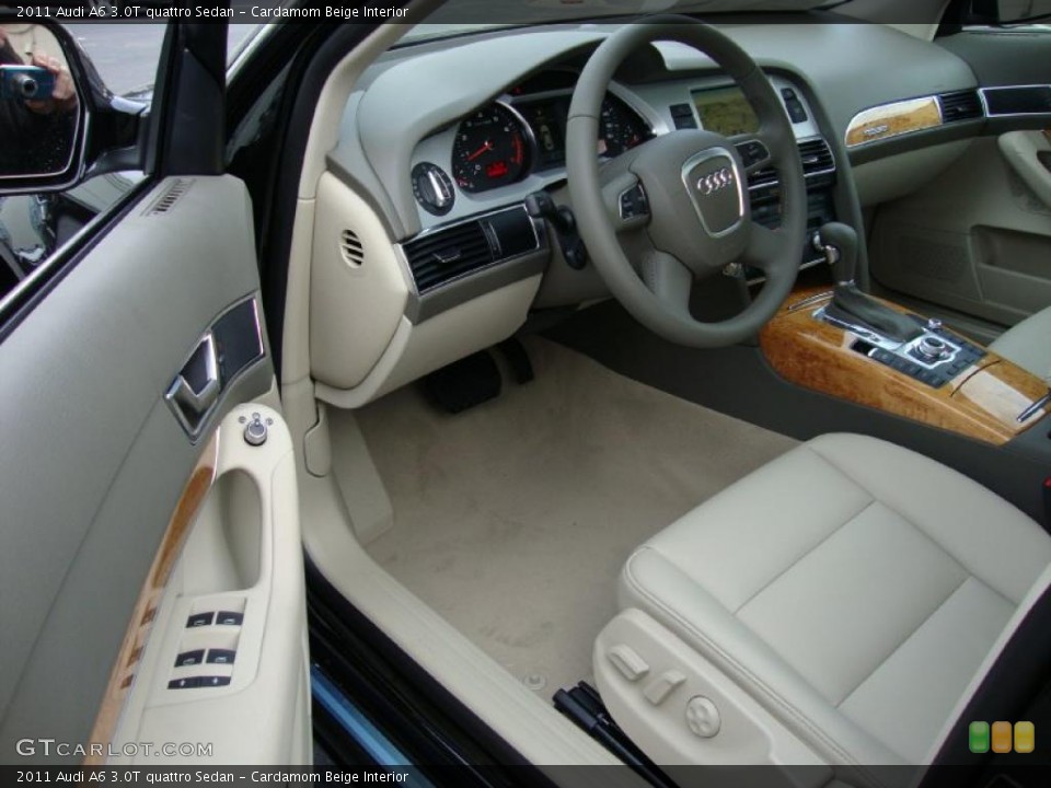 Cardamom Beige Interior Prime Interior for the 2011 Audi A6 3.0T quattro Sedan #39034546