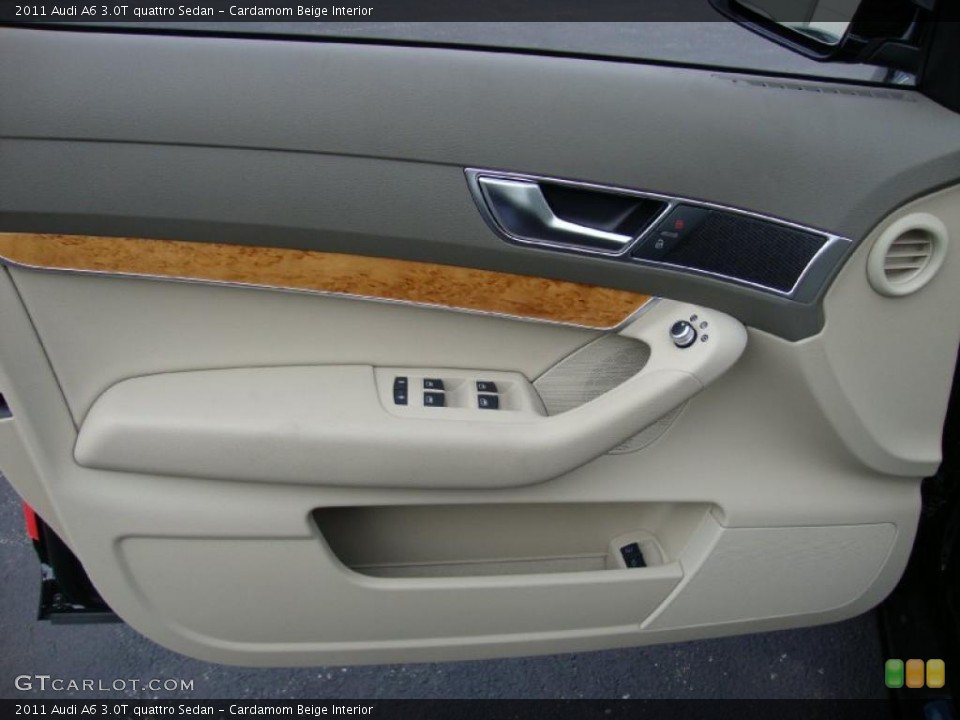 Cardamom Beige Interior Door Panel for the 2011 Audi A6 3.0T quattro Sedan #39034562