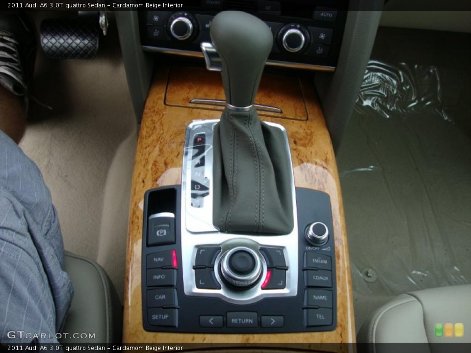 Cardamom Beige Interior Transmission for the 2011 Audi A6 3.0T quattro Sedan #39034842