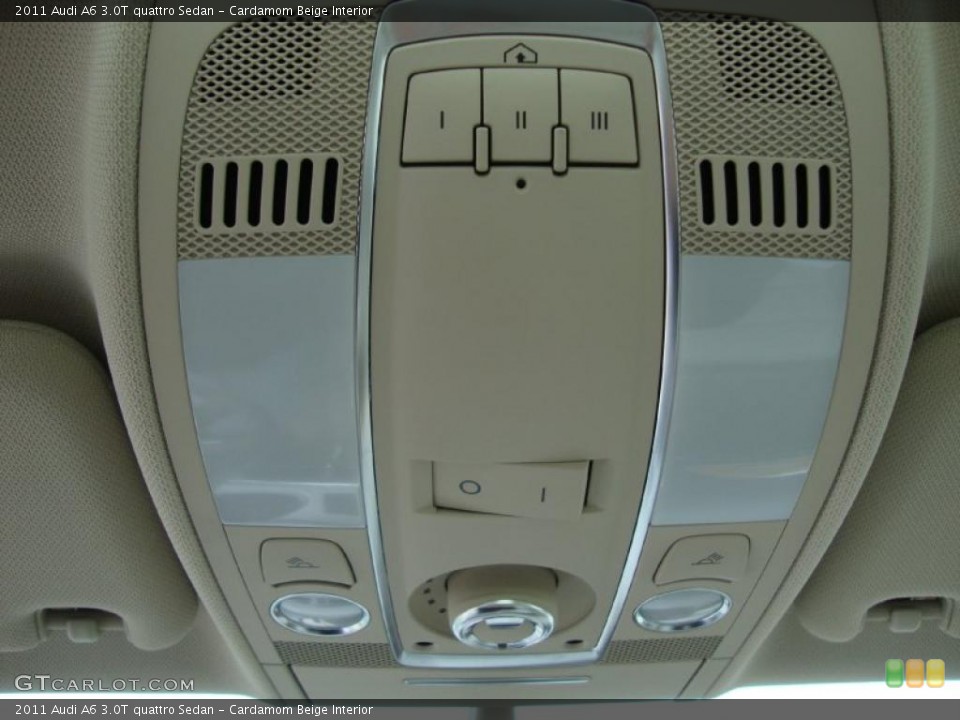 Cardamom Beige Interior Controls for the 2011 Audi A6 3.0T quattro Sedan #39034854