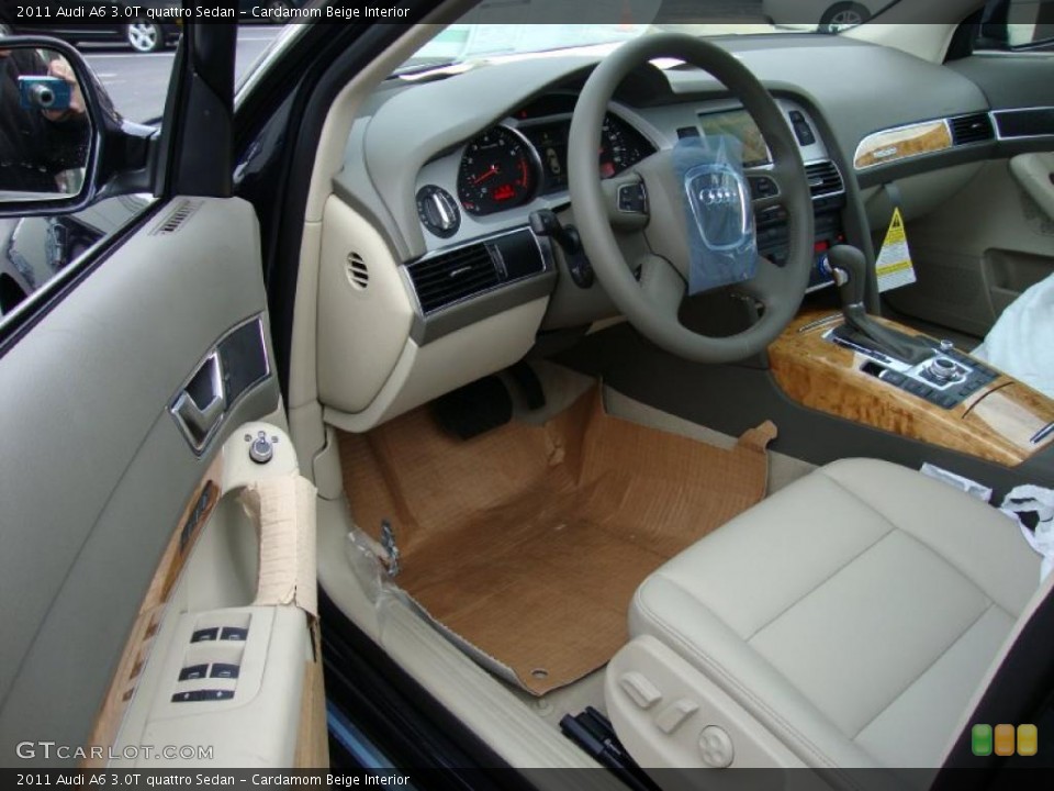 Cardamom Beige Interior Prime Interior for the 2011 Audi A6 3.0T quattro Sedan #39035067