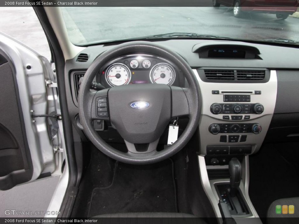 Charcoal Black Interior Dashboard for the 2008 Ford Focus SE Sedan #39035423