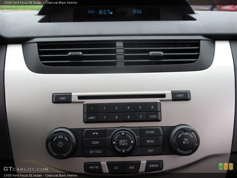 Charcoal Black Interior Controls for the 2008 Ford Focus SE Sedan #39035483
