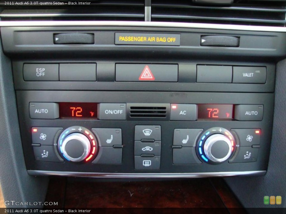 Black Interior Controls for the 2011 Audi A6 3.0T quattro Sedan #39035947