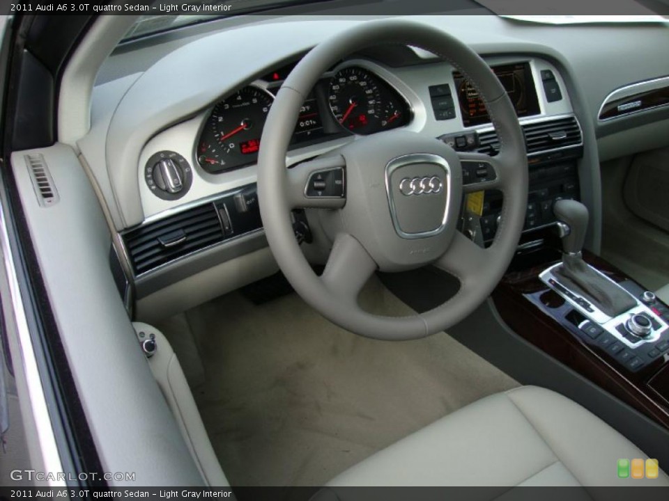 Light Gray Interior Steering Wheel for the 2011 Audi A6 3.0T quattro Sedan #39036259