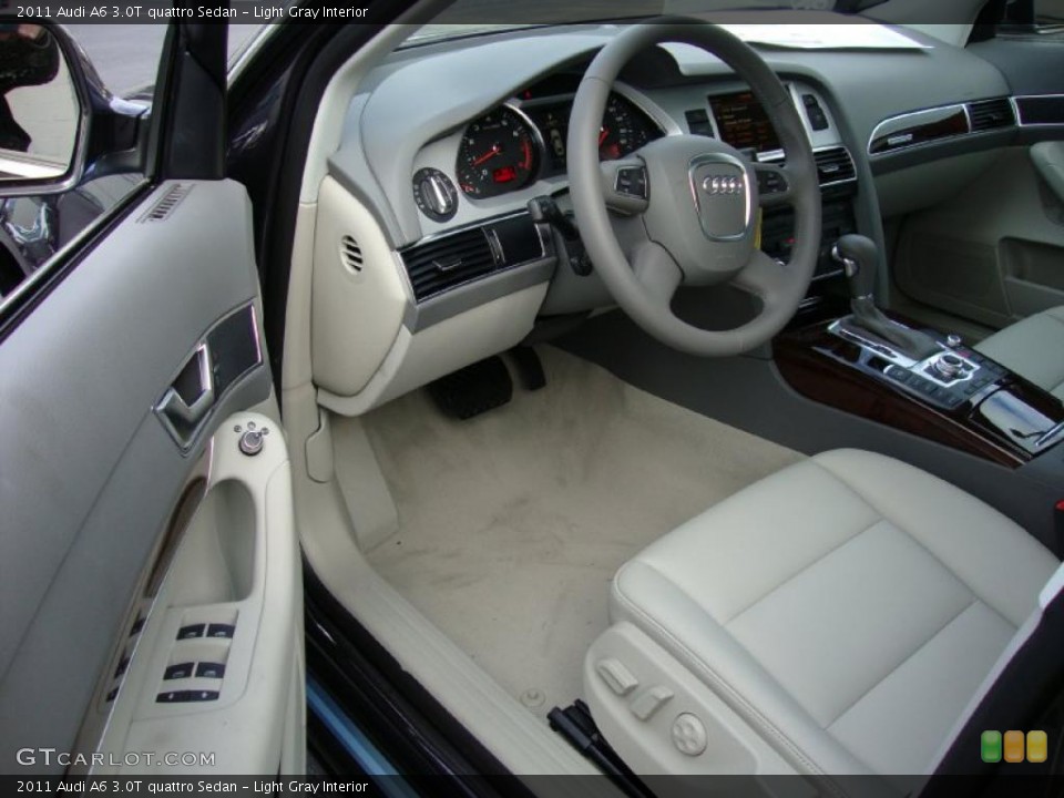 Light Gray 2011 Audi A6 Interiors