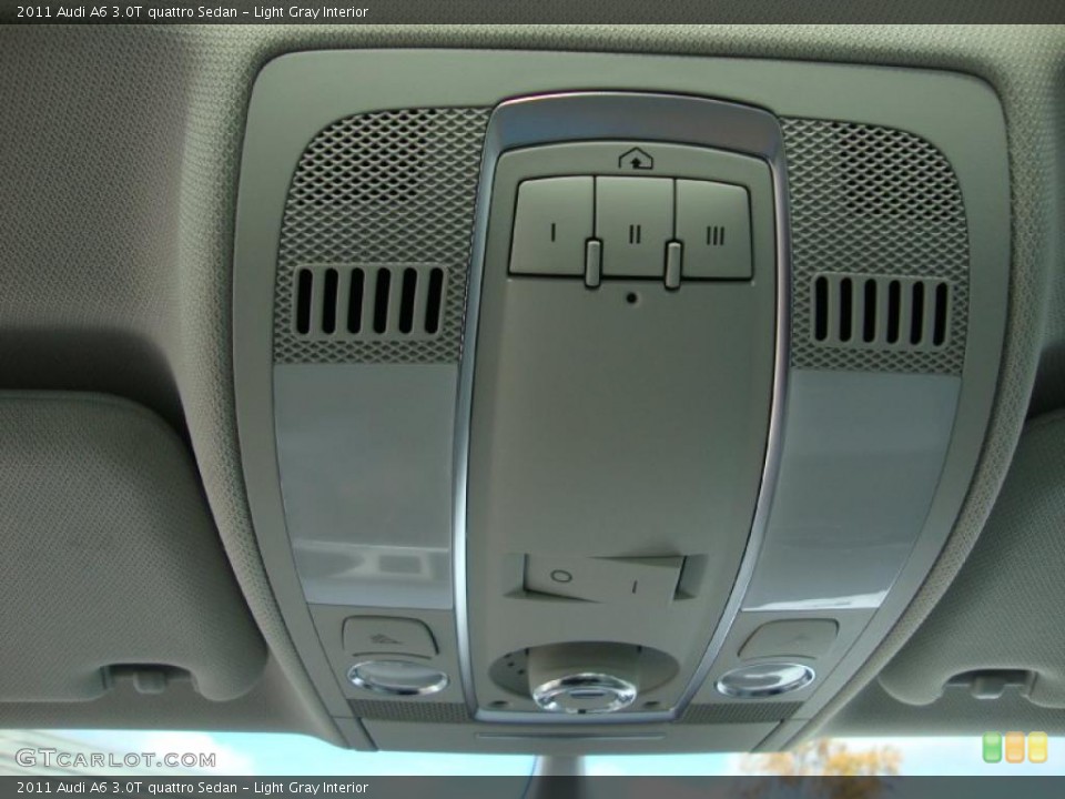 Light Gray Interior Controls for the 2011 Audi A6 3.0T quattro Sedan #39036643