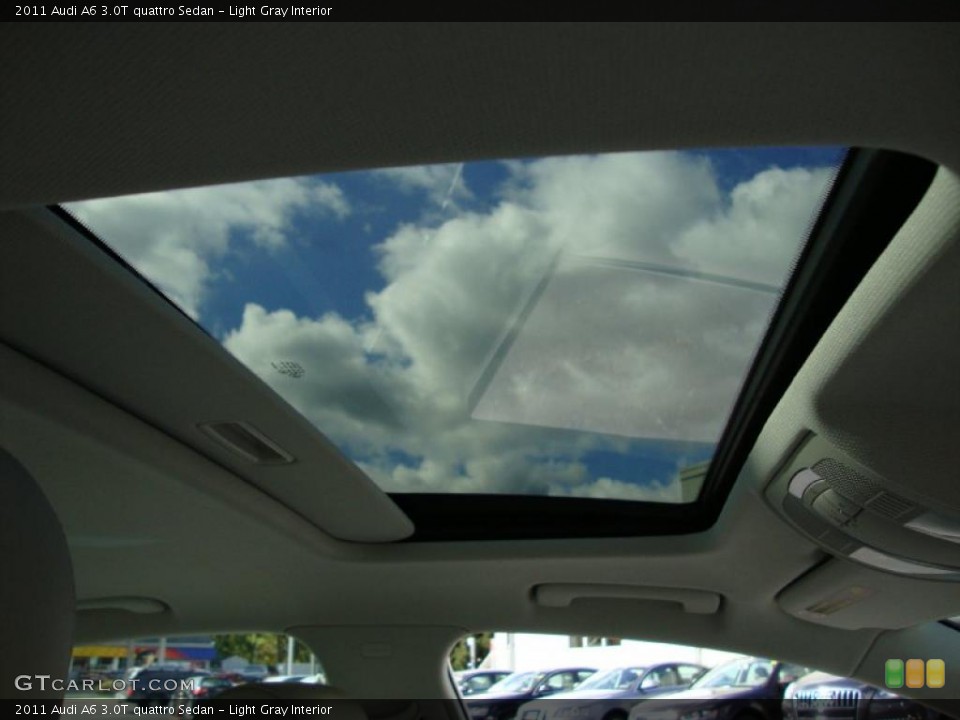 Light Gray Interior Sunroof for the 2011 Audi A6 3.0T quattro Sedan #39037091