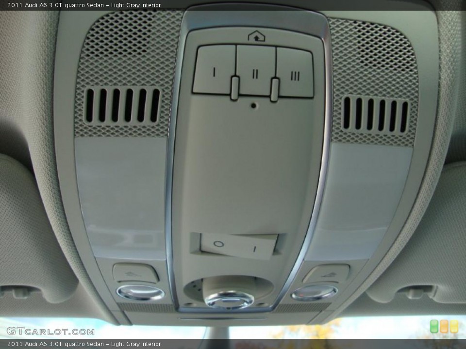 Light Gray Interior Controls for the 2011 Audi A6 3.0T quattro Sedan #39037351