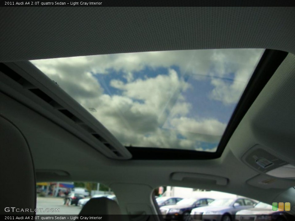 Light Gray Interior Sunroof for the 2011 Audi A4 2.0T quattro Sedan #39037719