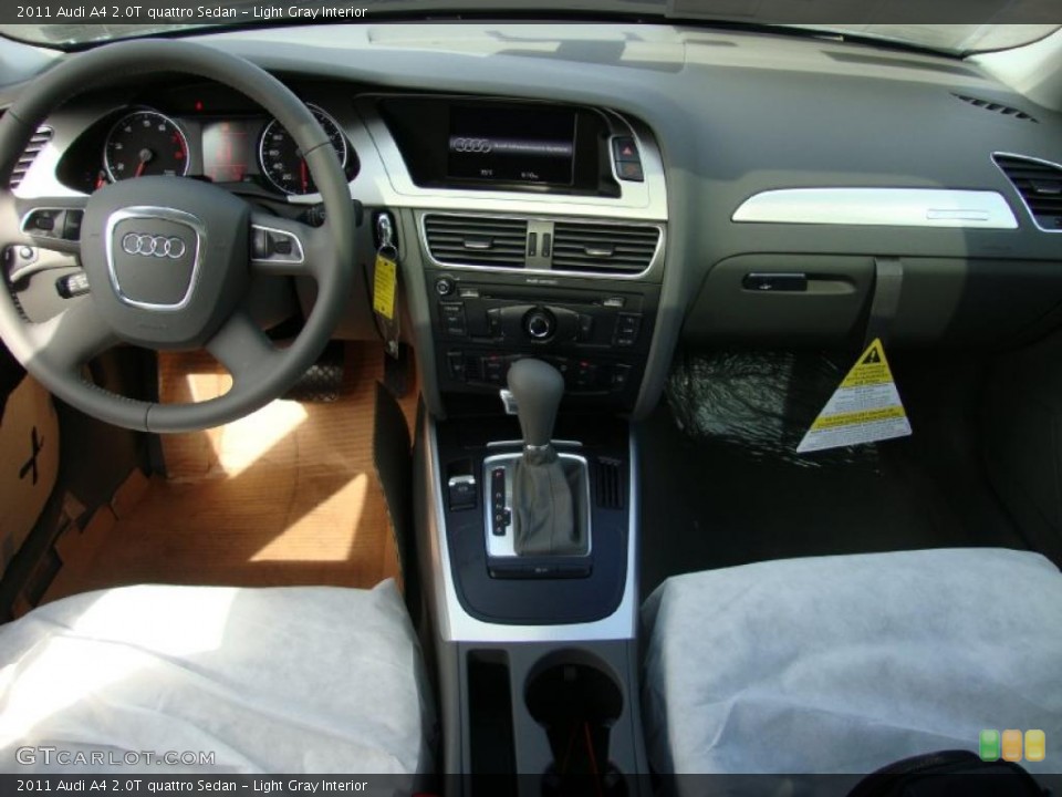 Light Gray Interior Dashboard for the 2011 Audi A4 2.0T quattro Sedan #39037823