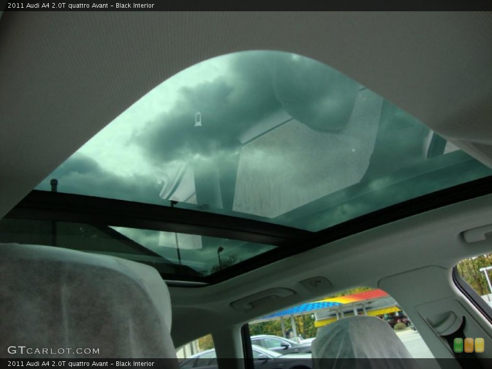 Black Interior Sunroof for the 2011 Audi A4 2.0T quattro Avant #39038303