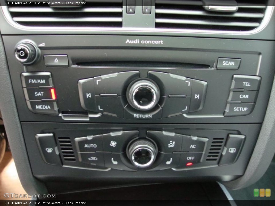 Black Interior Controls for the 2011 Audi A4 2.0T quattro Avant #39038483