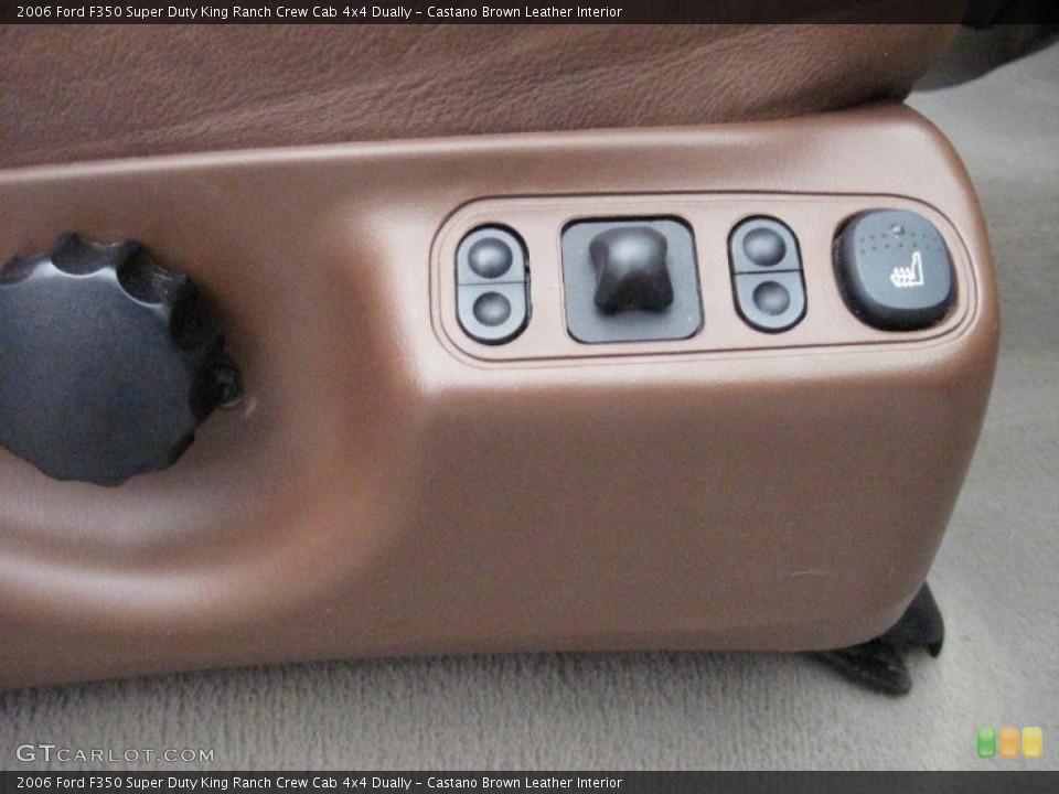 Castano Brown Leather Interior Controls for the 2006 Ford F350 Super Duty King Ranch Crew Cab 4x4 Dually #39038943