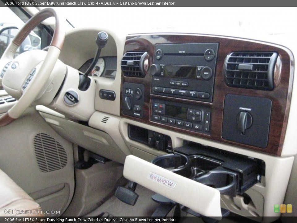 Castano Brown Leather Interior Controls for the 2006 Ford F350 Super Duty King Ranch Crew Cab 4x4 Dually #39038975