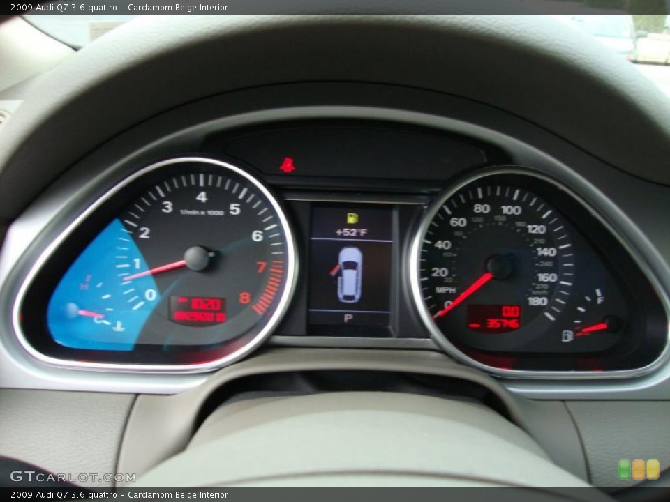 Cardamom Beige Interior Gauges for the 2009 Audi Q7 3.6 quattro #39039211