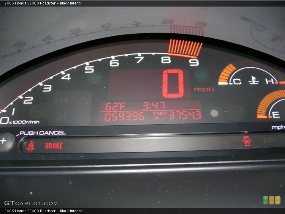 Black Interior Gauges for the 2006 Honda S2000 Roadster #39040143
