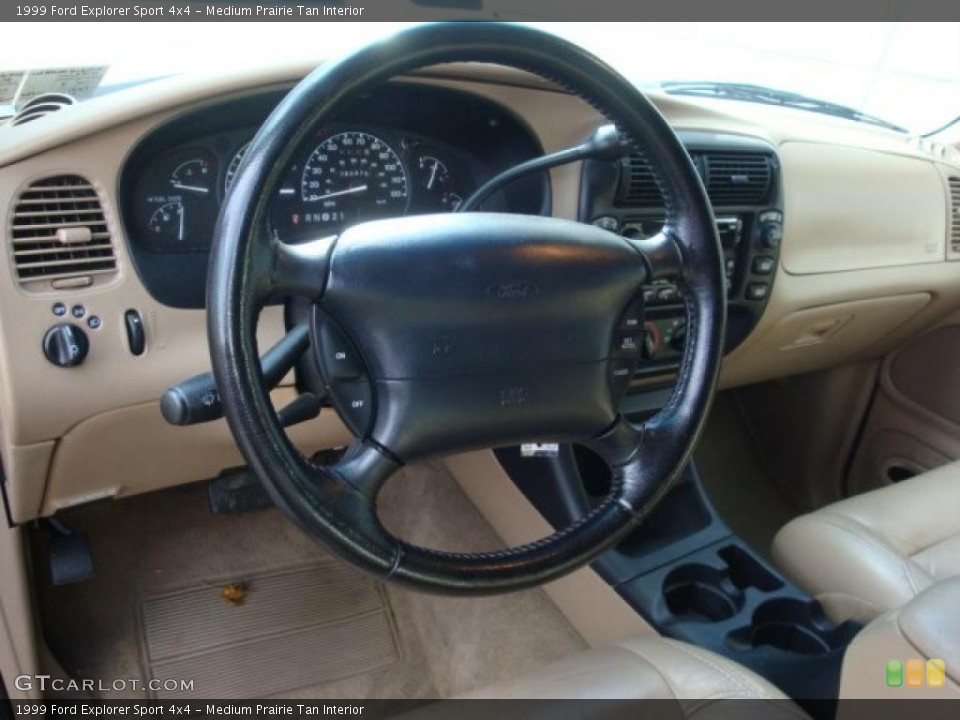 Medium Prairie Tan Interior Dashboard for the 1999 Ford Explorer Sport 4x4 #39041655
