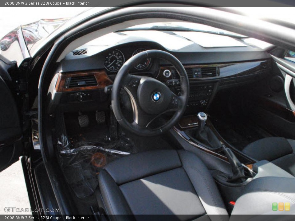 Black Interior Prime Interior for the 2008 BMW 3 Series 328i Coupe #39042531