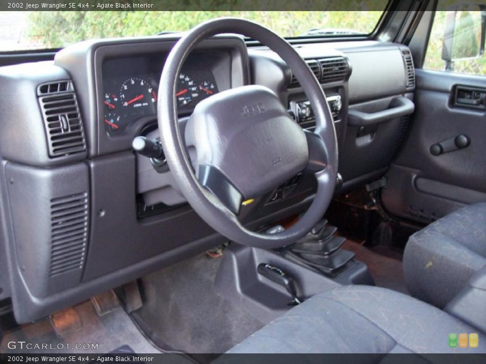 Agate Black Interior Prime Interior for the 2002 Jeep Wrangler SE 4x4 #39043279