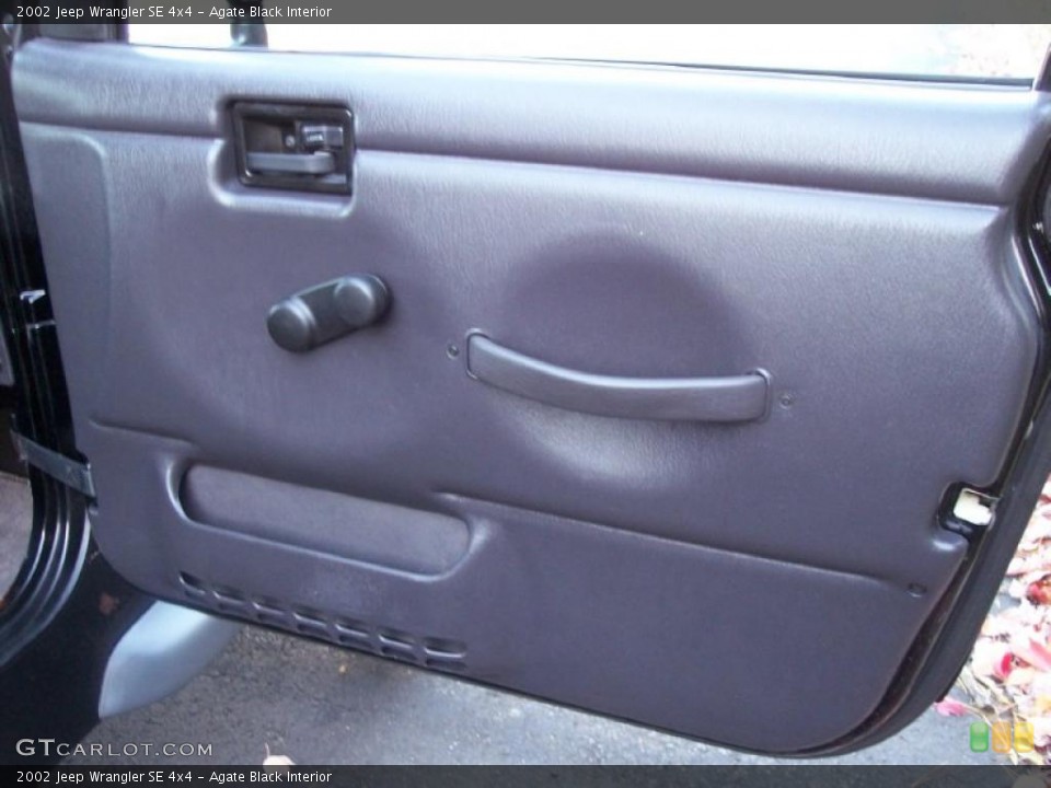 Agate Black Interior Door Panel for the 2002 Jeep Wrangler SE 4x4 #39043423