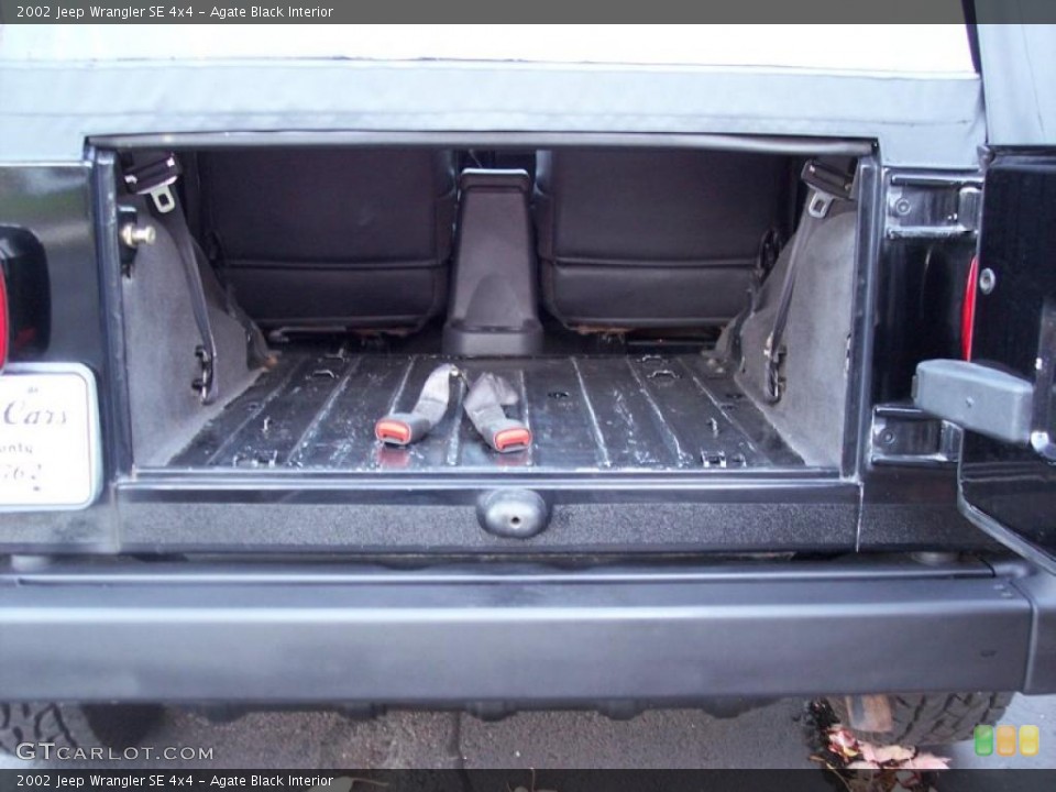 Agate Black Interior Trunk for the 2002 Jeep Wrangler SE 4x4 #39043483