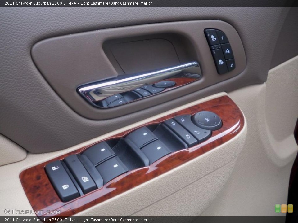 Light Cashmere/Dark Cashmere Interior Controls for the 2011 Chevrolet Suburban 2500 LT 4x4 #39043591