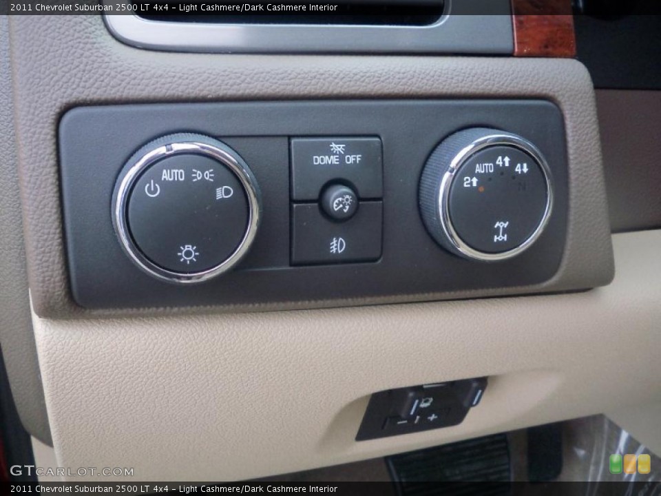 Light Cashmere/Dark Cashmere Interior Controls for the 2011 Chevrolet Suburban 2500 LT 4x4 #39043627