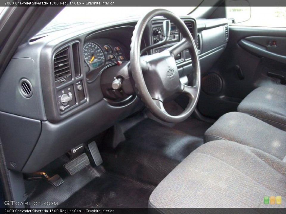 Graphite Interior Prime Interior for the 2000 Chevrolet Silverado 1500 Regular Cab #39044724
