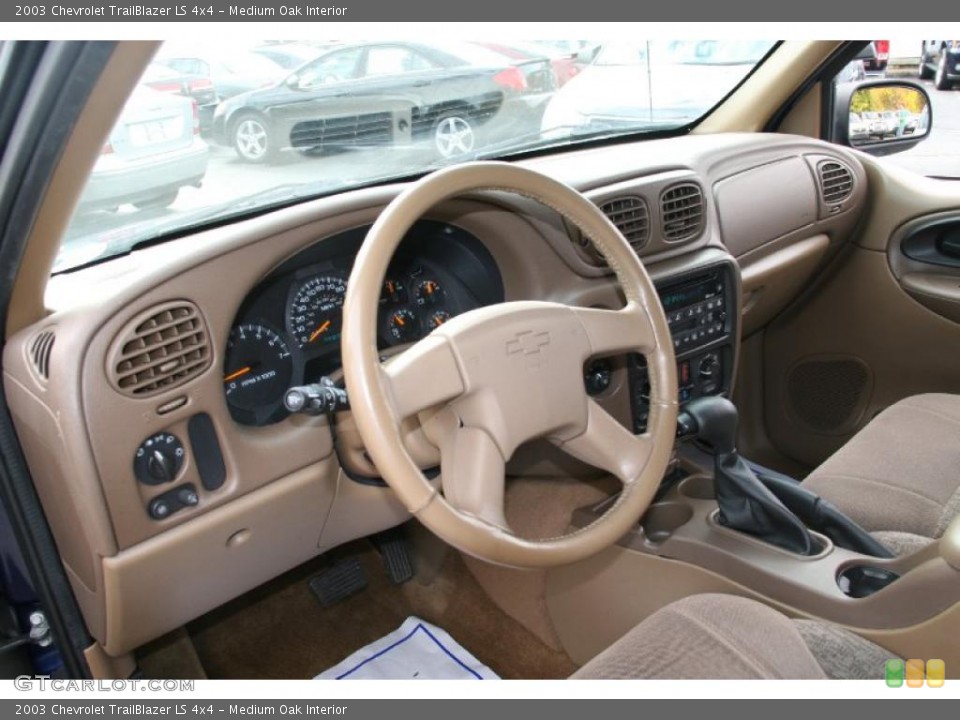 Medium Oak Interior Prime Interior for the 2003 Chevrolet TrailBlazer LS 4x4 #39045116