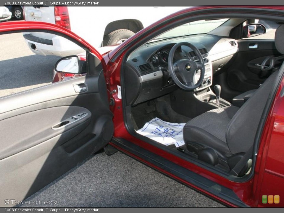 Ebony/Gray Interior Photo for the 2008 Chevrolet Cobalt LT Coupe #39045388
