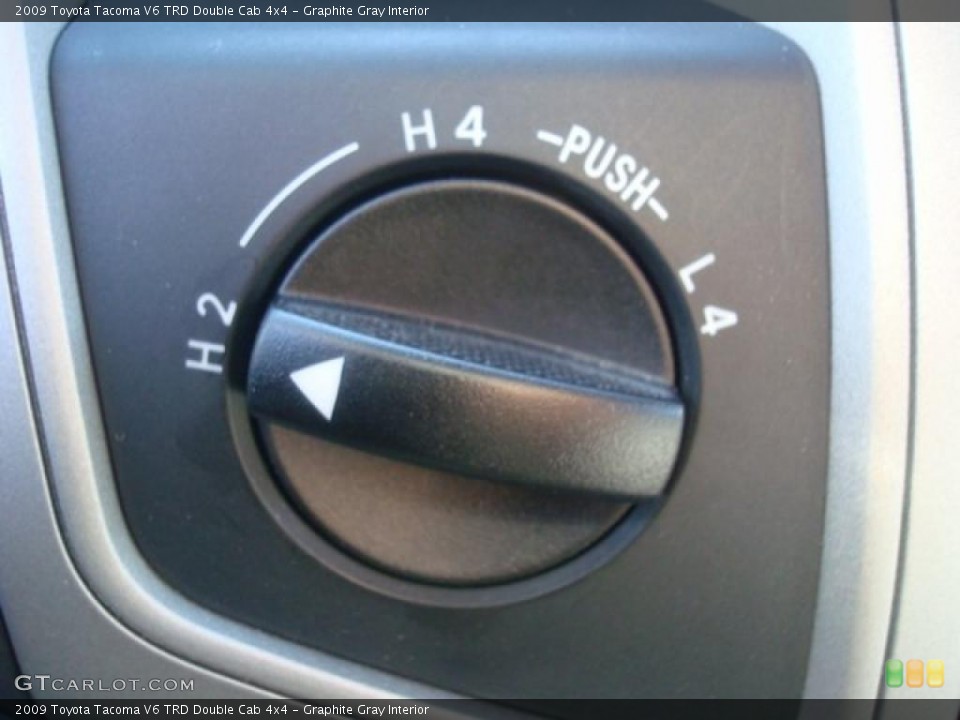 Graphite Gray Interior Controls for the 2009 Toyota Tacoma V6 TRD Double Cab 4x4 #39046552