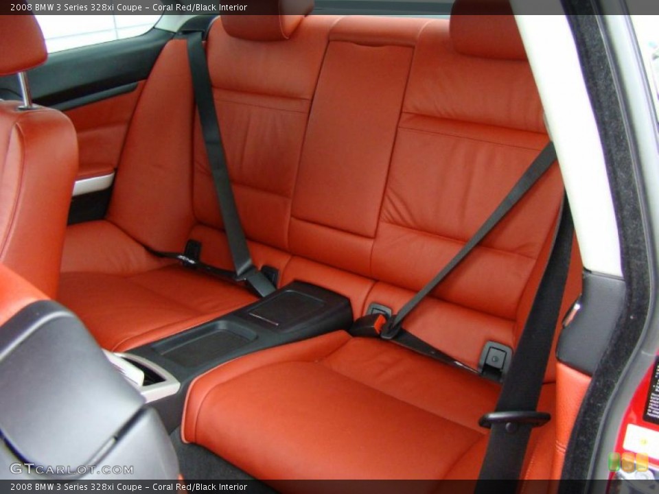 Coral Red/Black Interior Photo for the 2008 BMW 3 Series 328xi Coupe #39048188