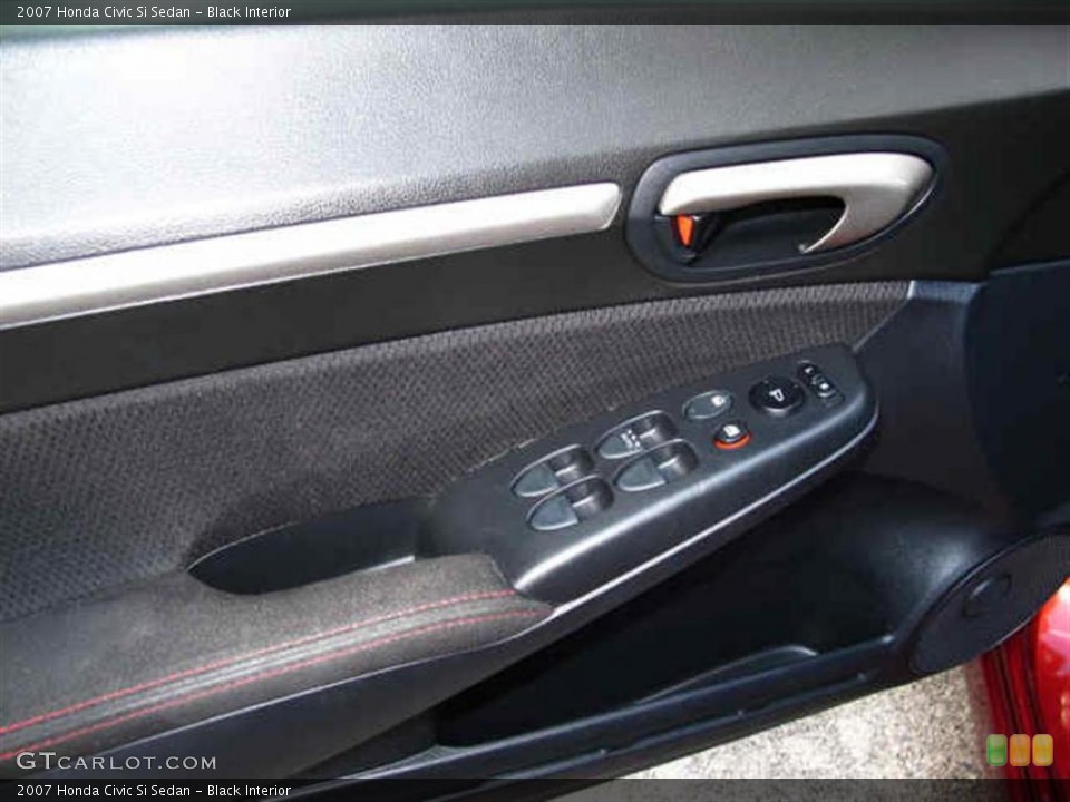 Black Interior Controls for the 2007 Honda Civic Si Sedan #39048596