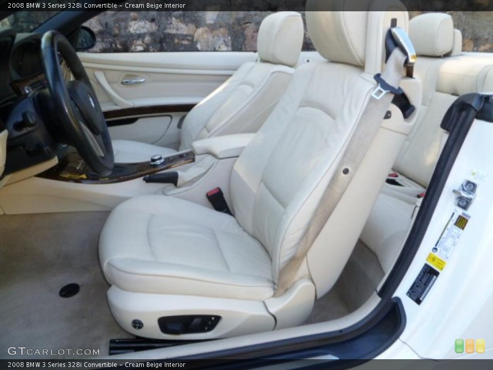 Cream Beige Interior Photo for the 2008 BMW 3 Series 328i Convertible #39048784