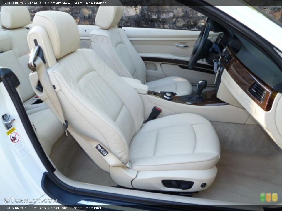 Cream Beige Interior Photo for the 2008 BMW 3 Series 328i Convertible #39048964
